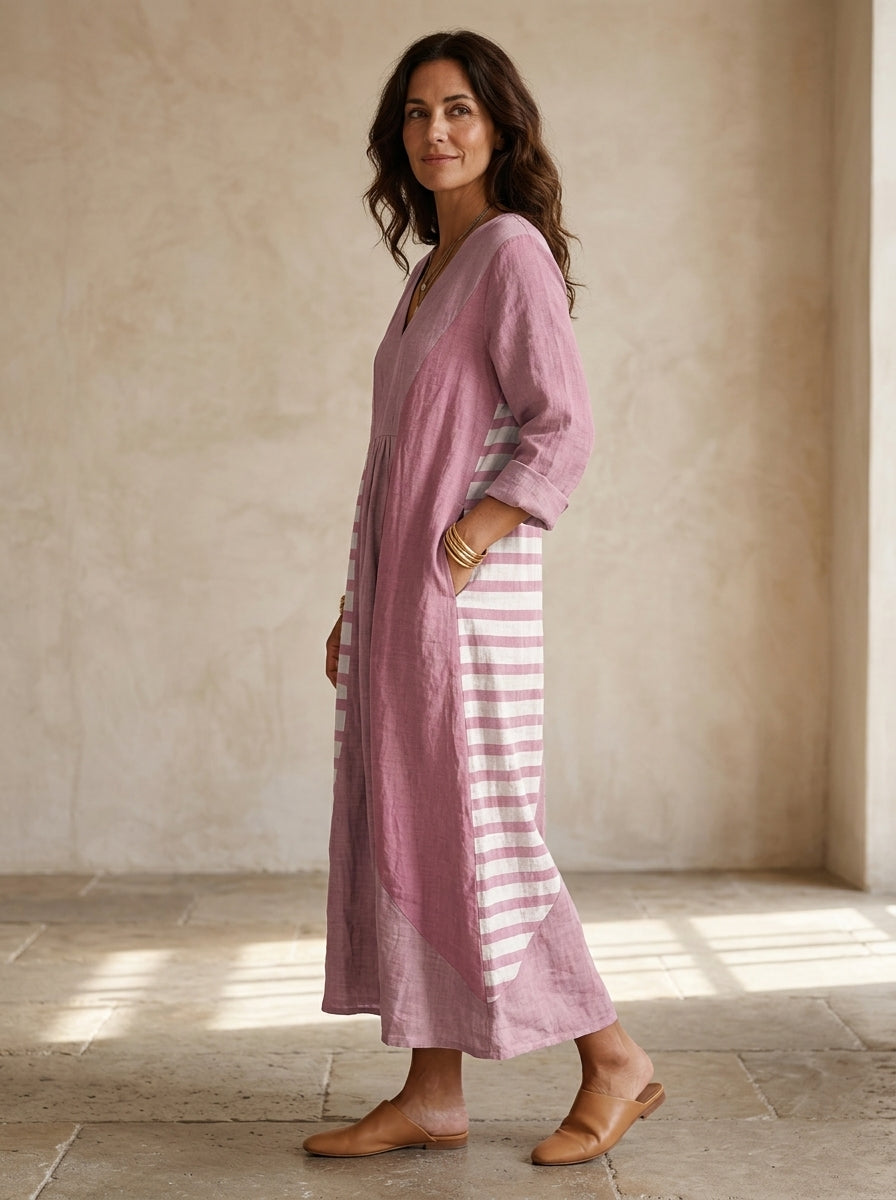 MAYA | VESTIDO MODERNO CON ESTAMPADO ABSTRACTO