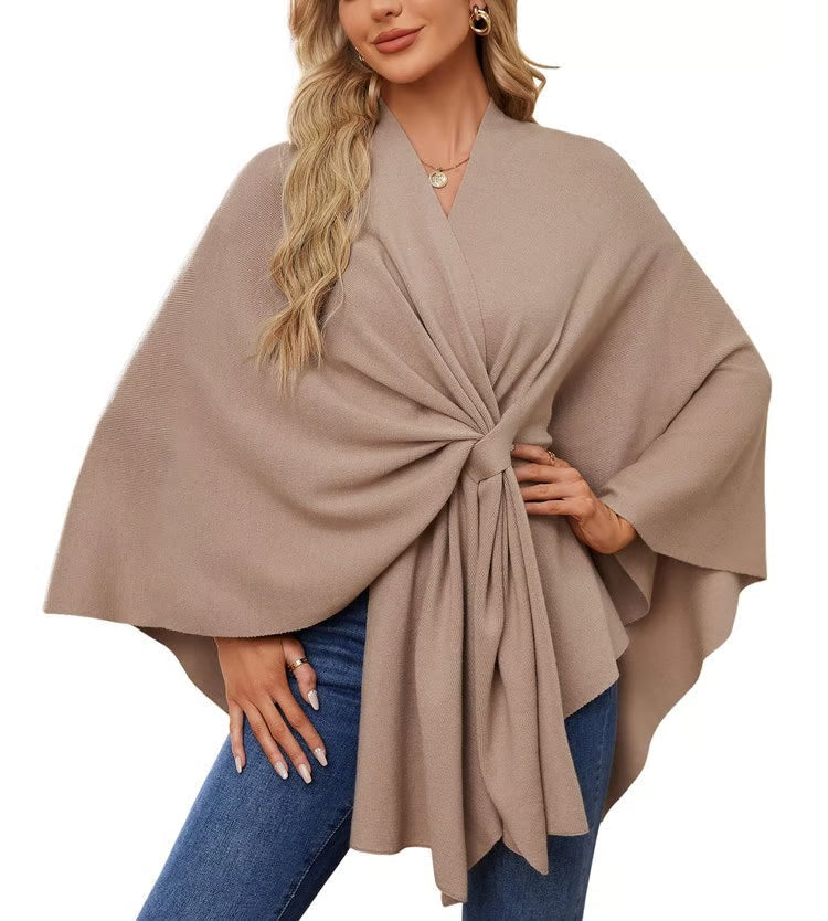 MEGAN | PONCHO DE MUJER ELEGANTE CON APERTURA FRONTAL