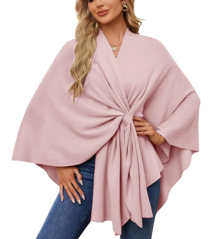 MEGAN | PONCHO DE MUJER ELEGANTE CON APERTURA FRONTAL