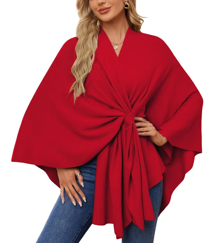 MEGAN | PONCHO DE MUJER ELEGANTE CON APERTURA FRONTAL