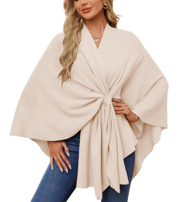 MEGAN | PONCHO DE MUJER ELEGANTE CON APERTURA FRONTAL