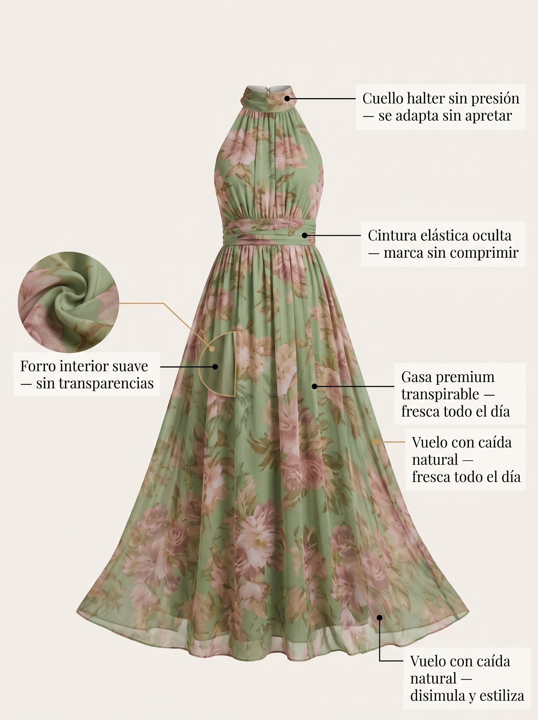 Capri | Floral Summer Maxi Dress