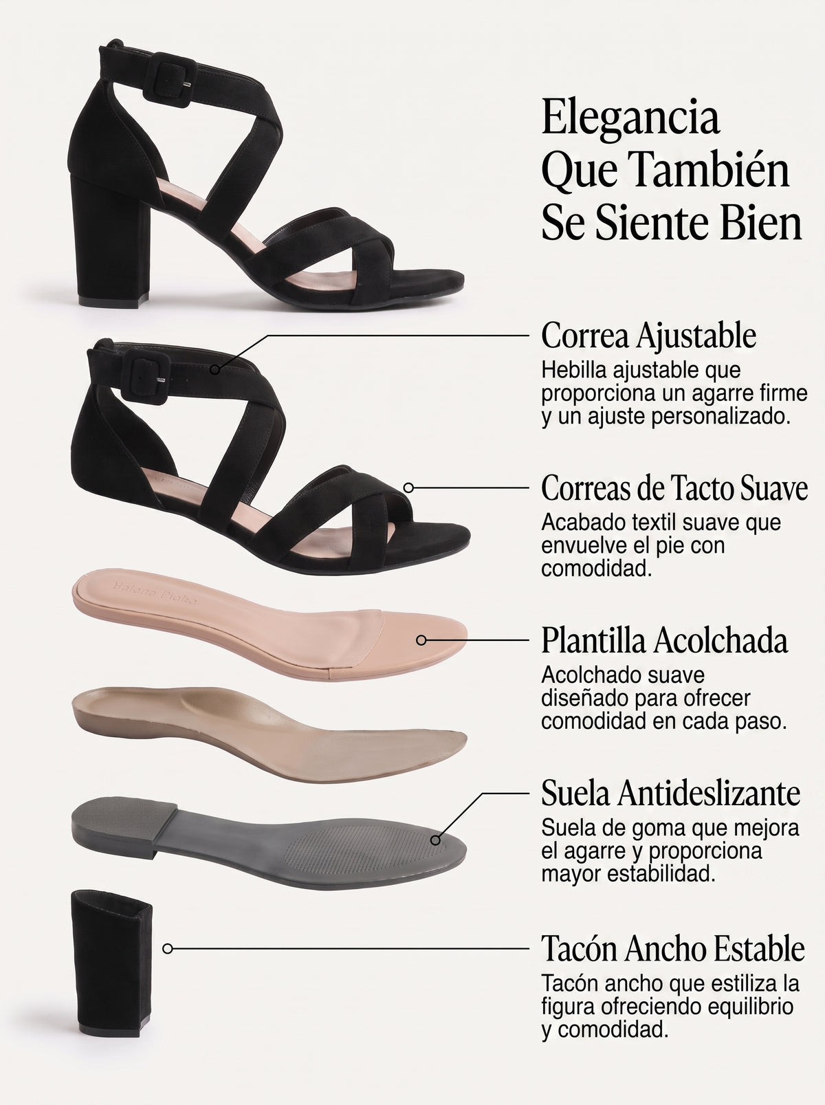 AMELIA | SANDALIAS DE TACÓN ANCHO