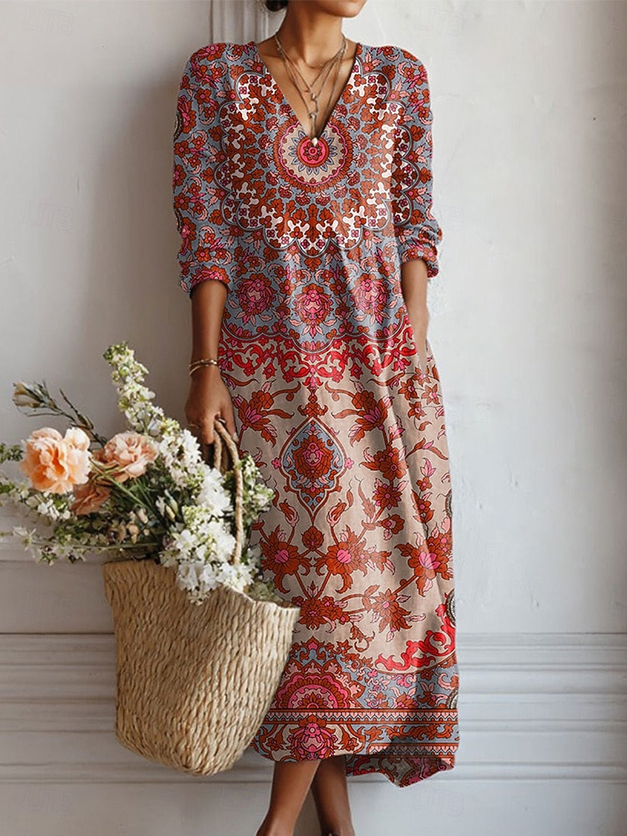 ISA | VESTIDO LARGO BOHEMIO