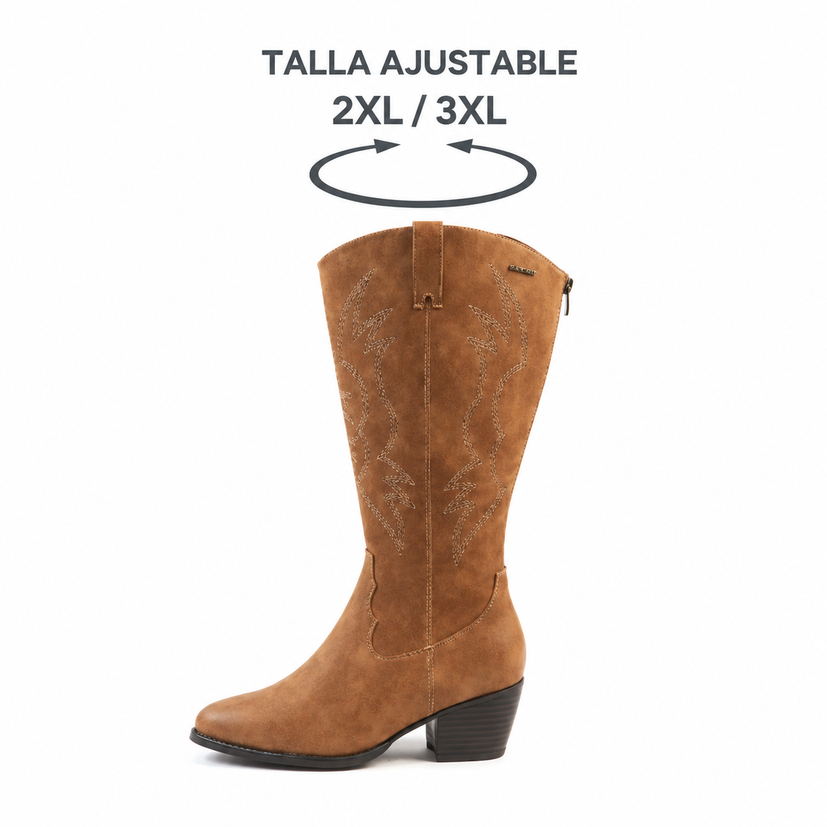 IRINA | BOTAS ALTAS DE ANTE CON TACÓN