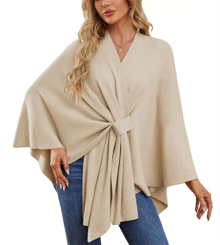 MEGAN | PONCHO DE MUJER ELEGANTE CON APERTURA FRONTAL