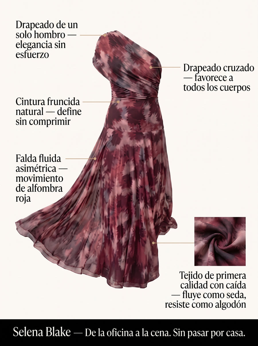 SIENNA | VESTIDO LARGO ESTAMPADO CON ESCOTE DESCUBIERTO
