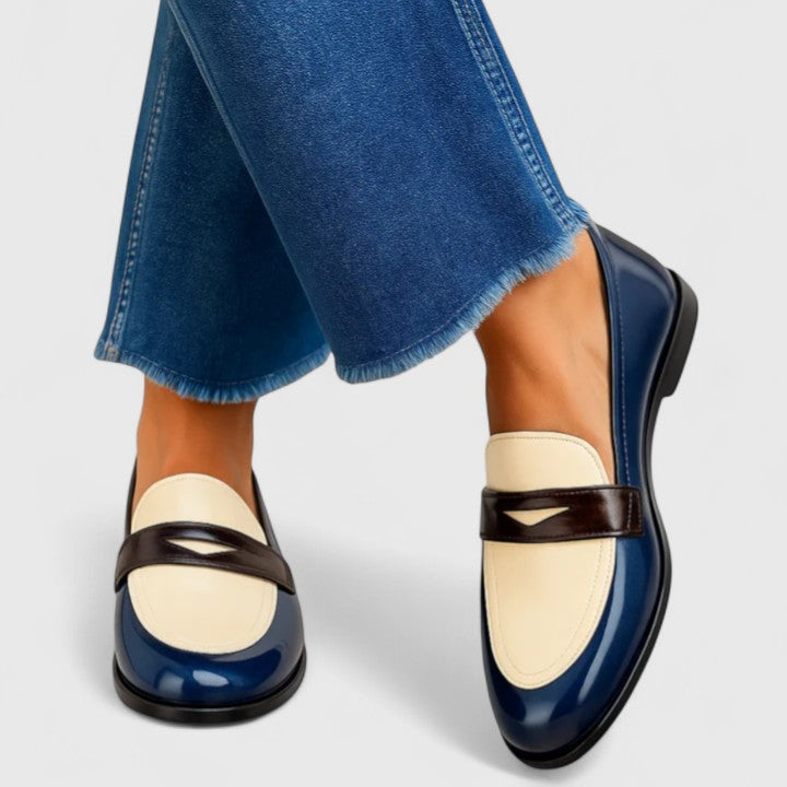 FRANCESCA | MOCASINES DE MUJER BICOLOR