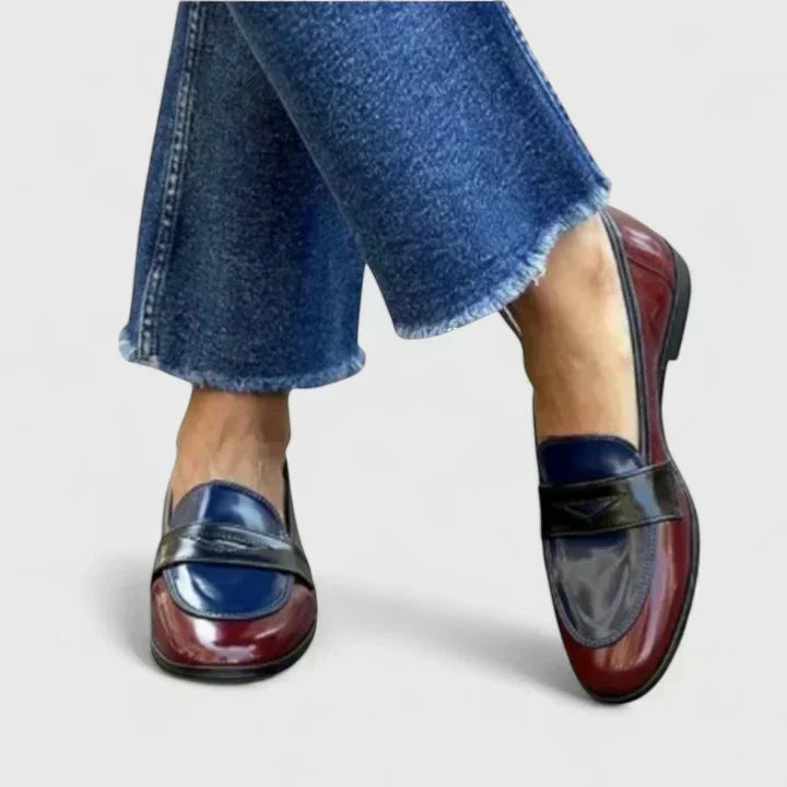 FRANCESCA | MOCASINES DE MUJER BICOLOR