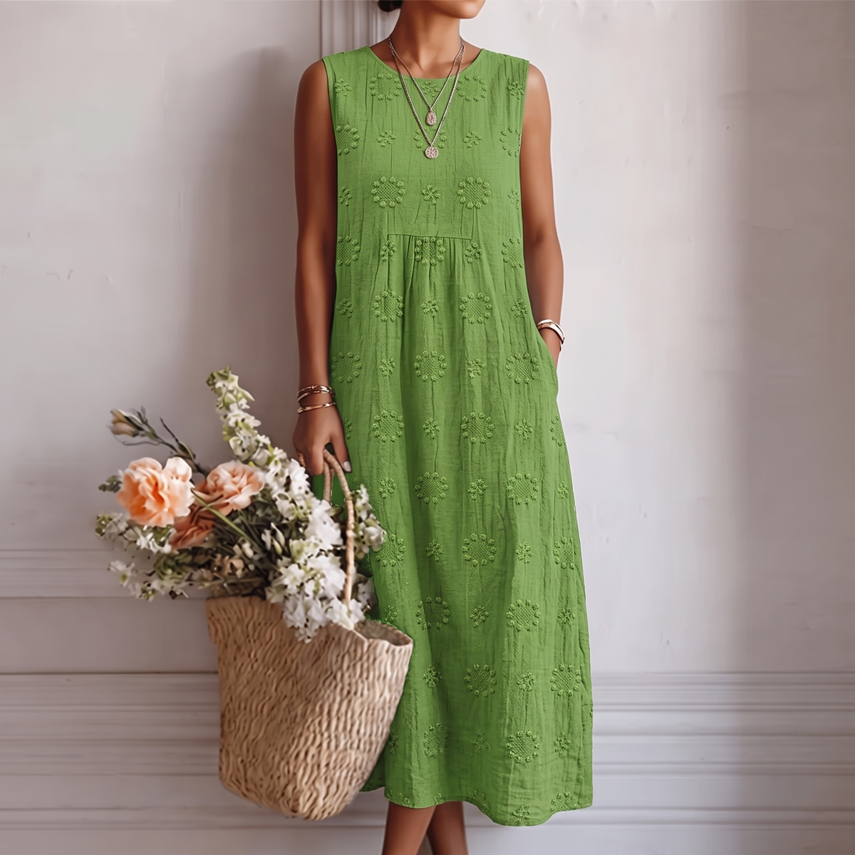 OLIVIA | VESTIDO MIDI FRESCO DE DIARIO
