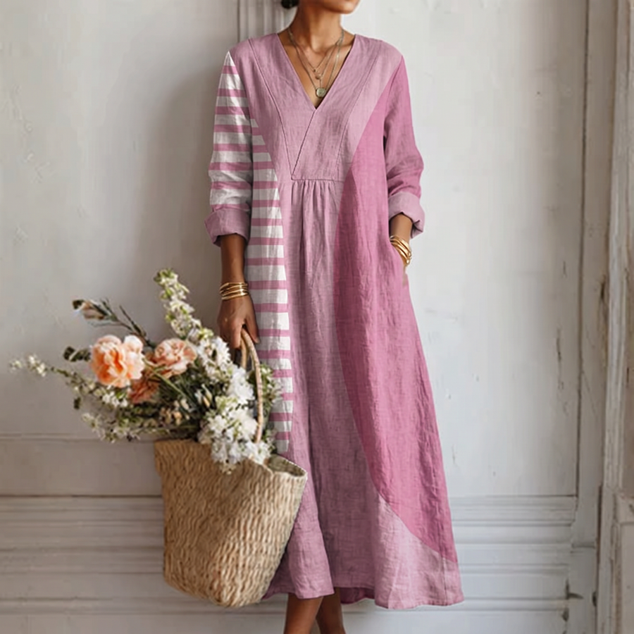 MAYA | VESTIDO MODERNO CON ESTAMPADO ABSTRACTO