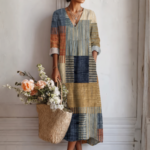 ANA | VESTIDO CON ESTAMPADO ABSTRACTO