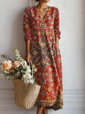 LOES | VESTIDO LARGO BOHEMIO