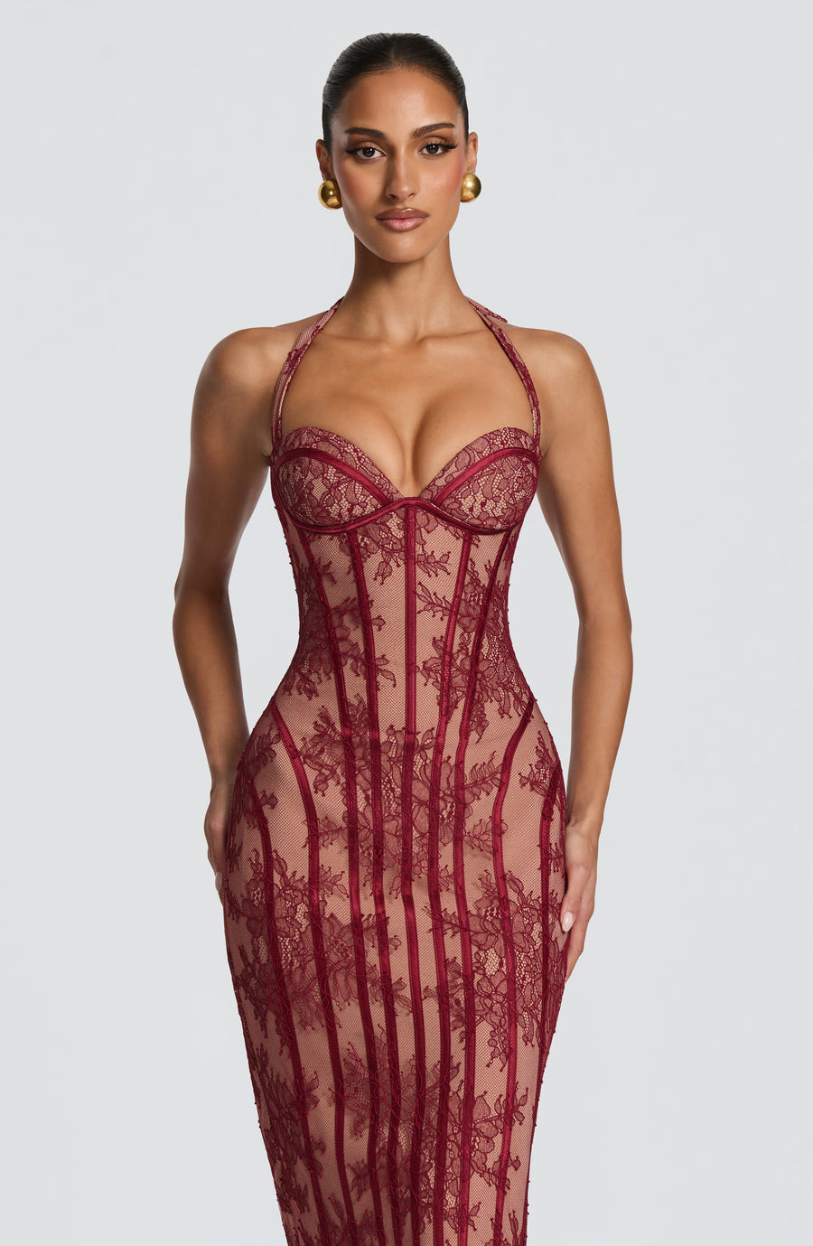 Valentina | Vestido Midi de Fiesta con Encaje