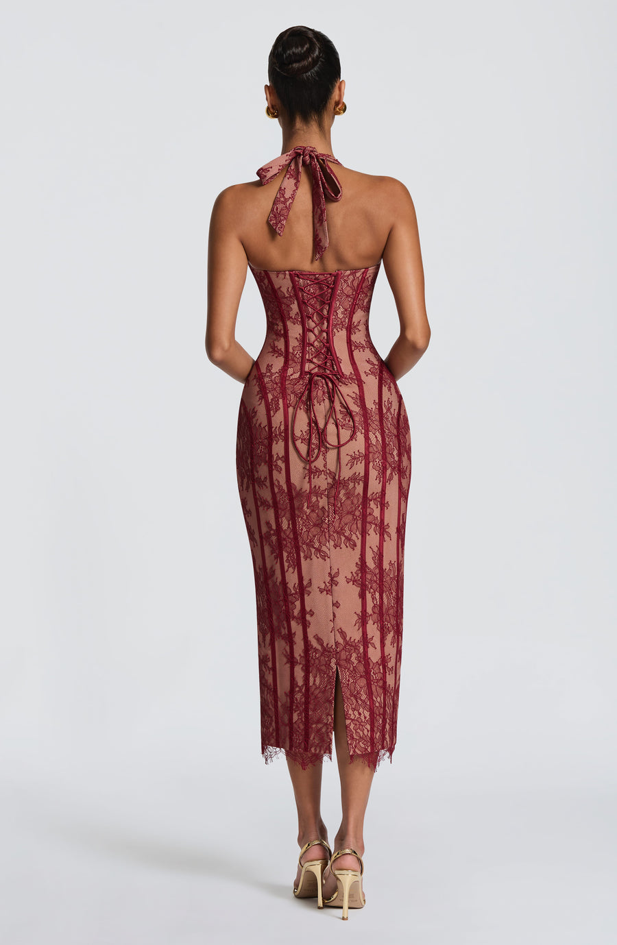 Valentina | Vestido Midi de Fiesta con Encaje