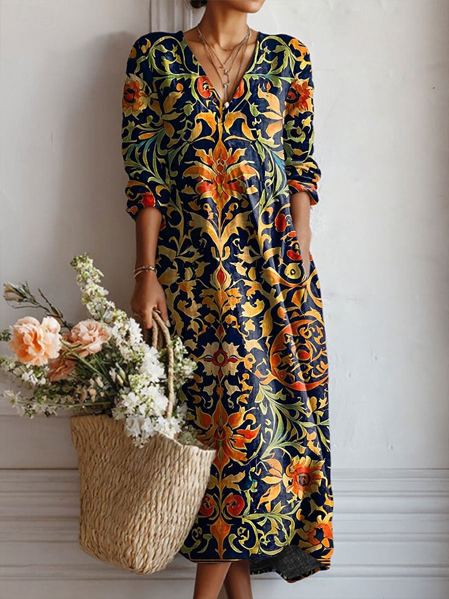 IRIS | VESTIDO LARGO BOHEMIO