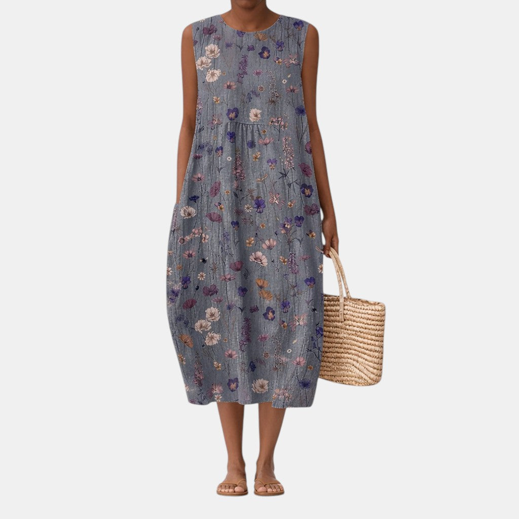 SARA | VESTIDO MIDI DE DIARIO