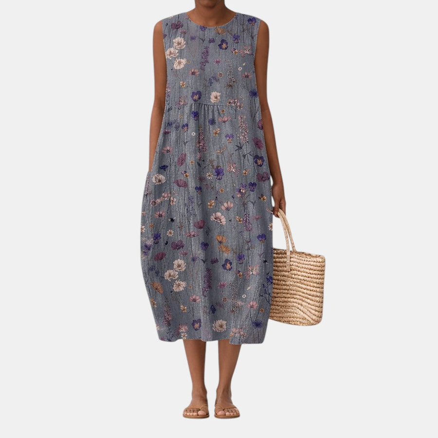SARA | VESTIDO MIDI DE DIARIO