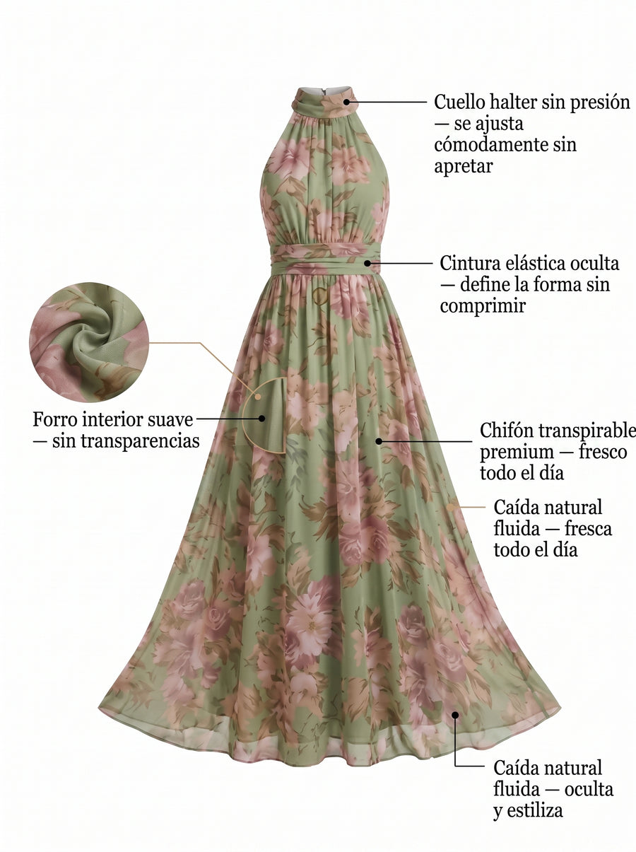 CAMILLA | VESTIDO LARGO FLORAL DE VERANO